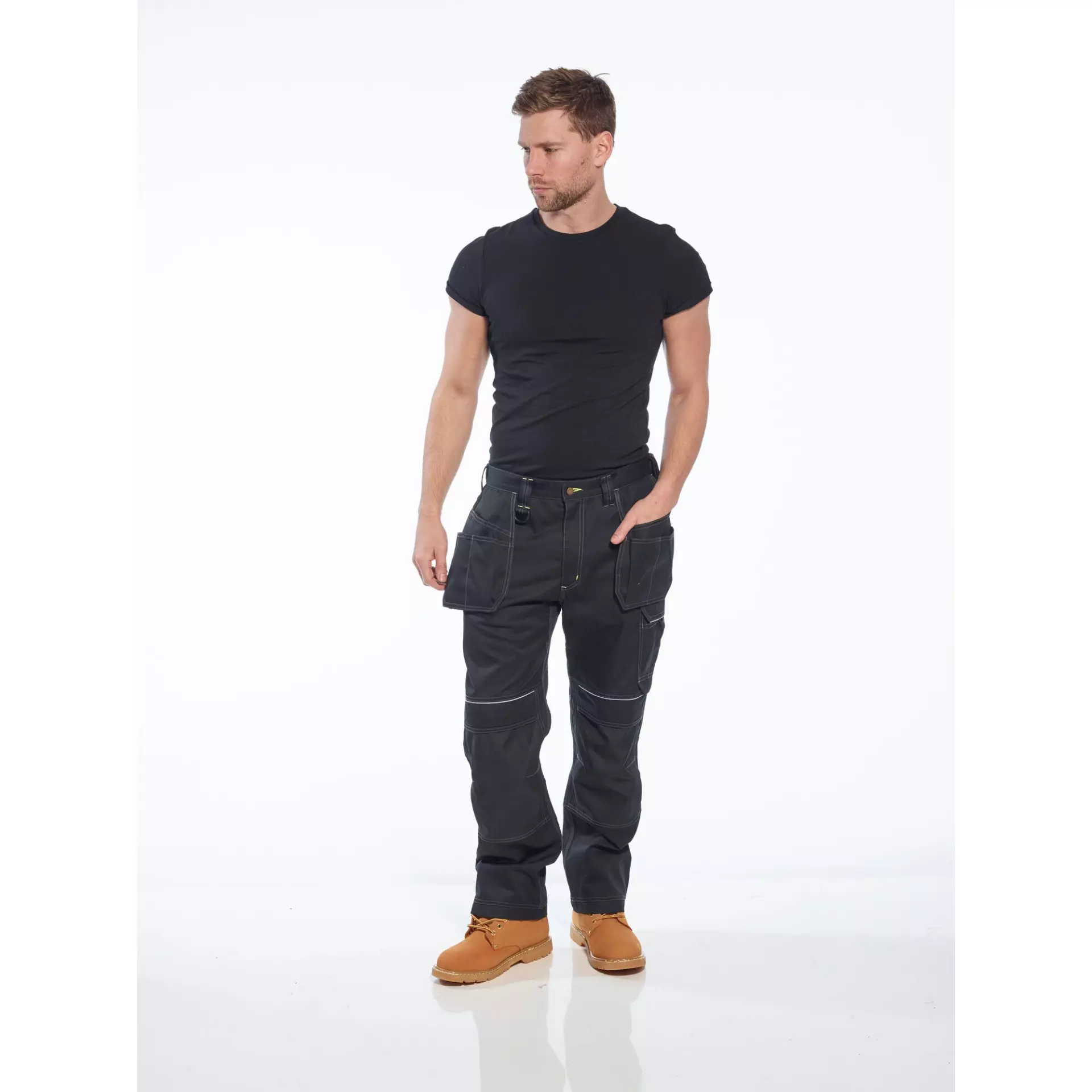Portwest T602BKR, PW3 Holster Work Trousers, Black, image 8