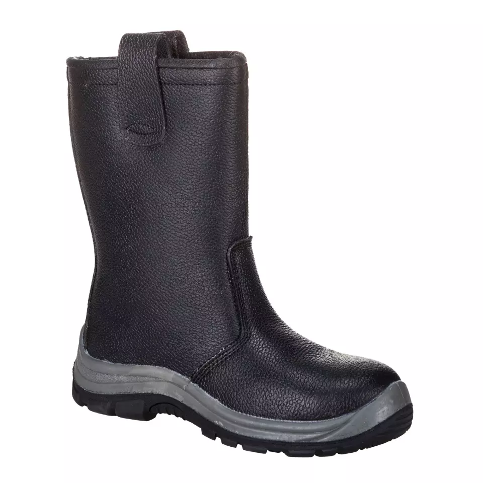 Portwest FW12BKR, Steelite Rigger Boot S1P CI HRO, Black, image 1, gallery thumbnail