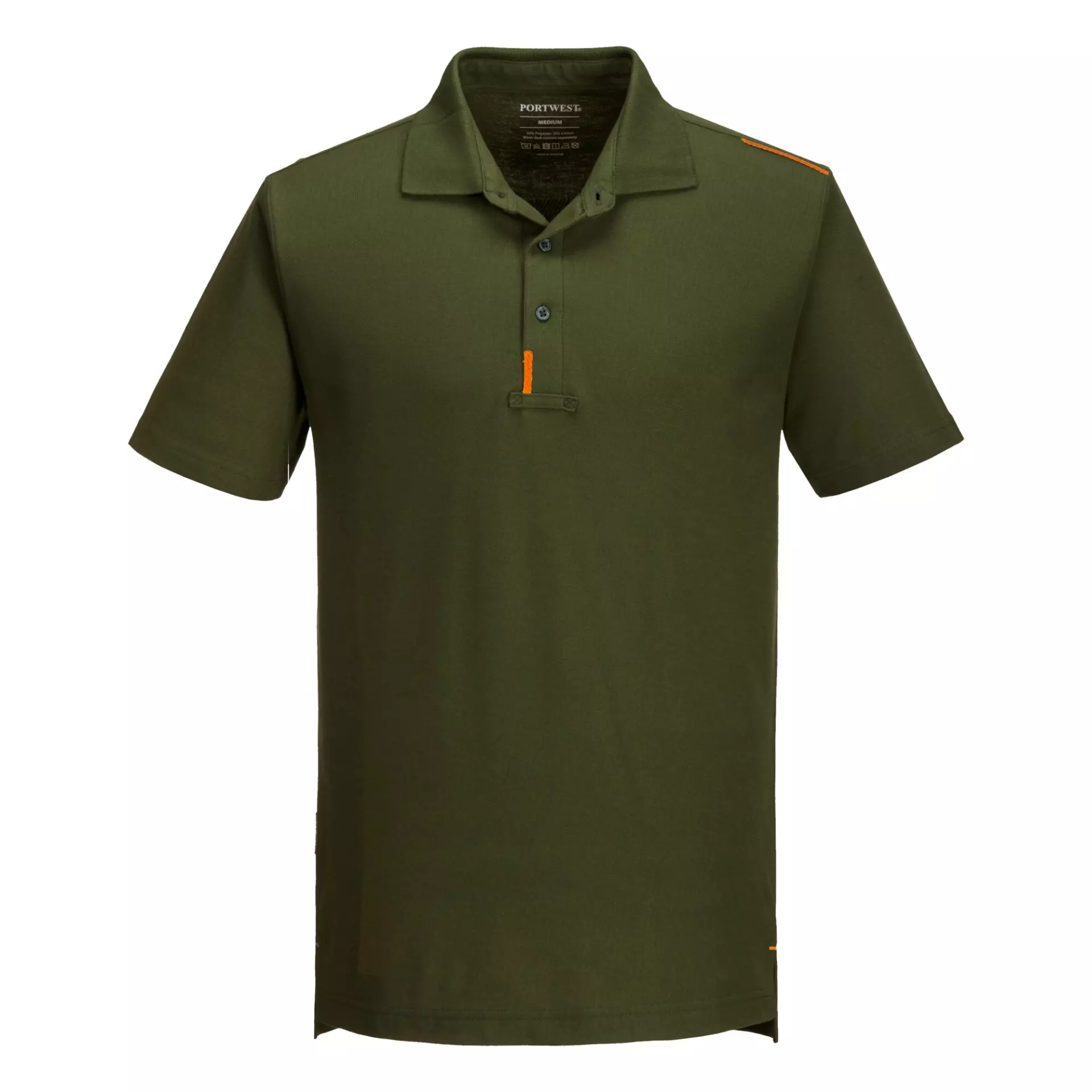 Portwest T720OGR, WX3 Polo Shirt, Olive Green, image 1