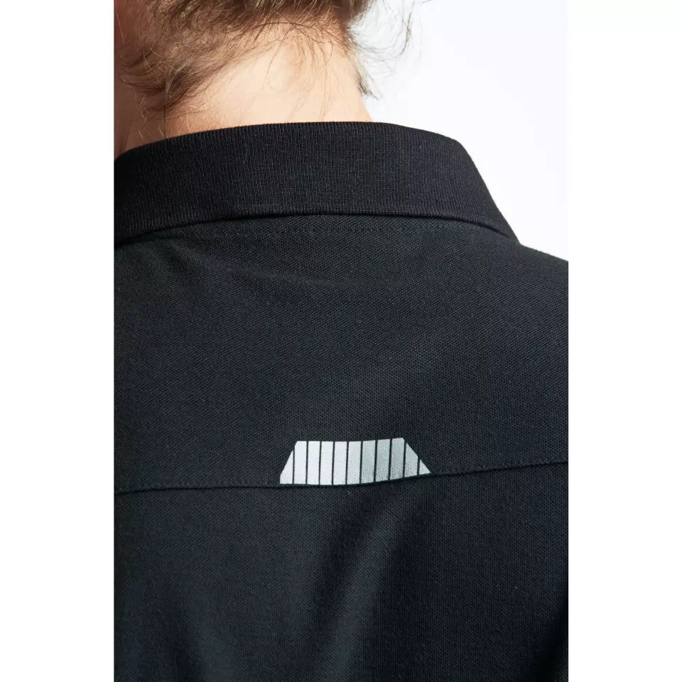 Portwest T720BKR, WX3 Polo Shirt, Black, image 3, gallery thumbnail
