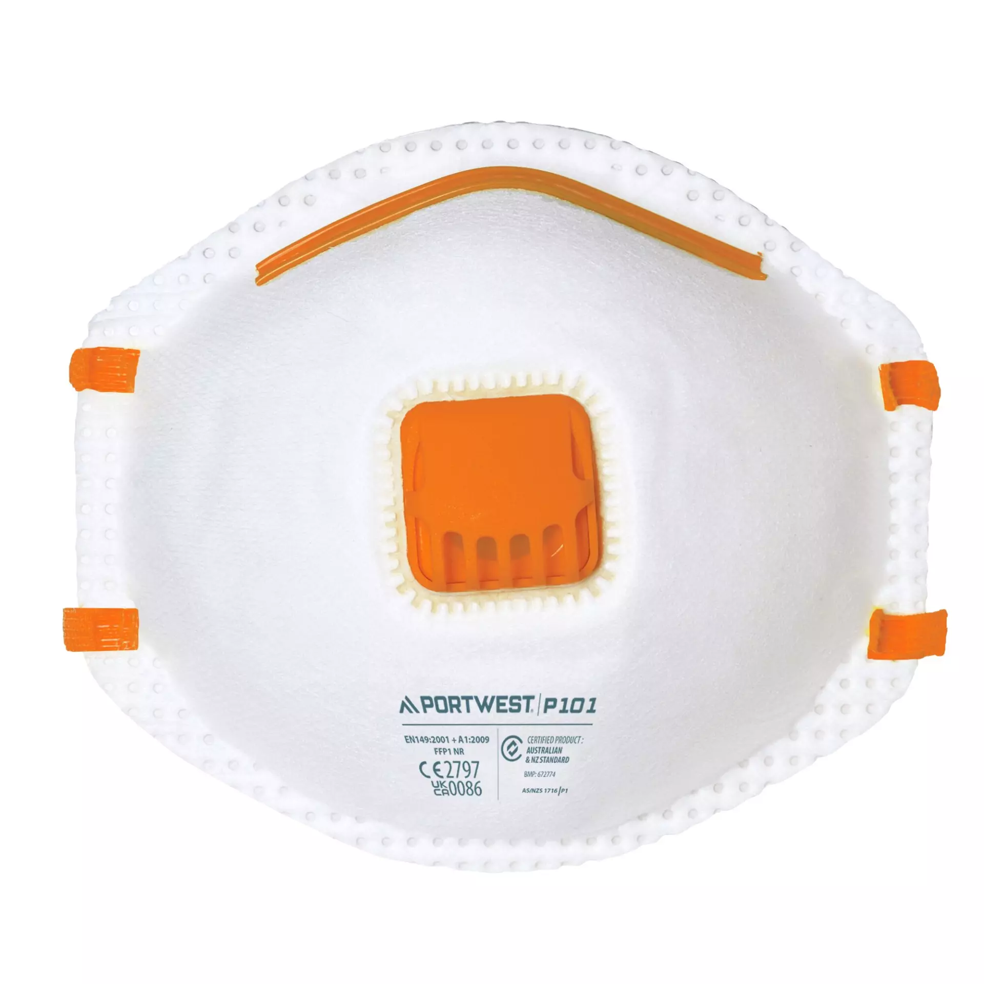 Portwest P101WHR, FFP1 Valved Respirator, White, image 1