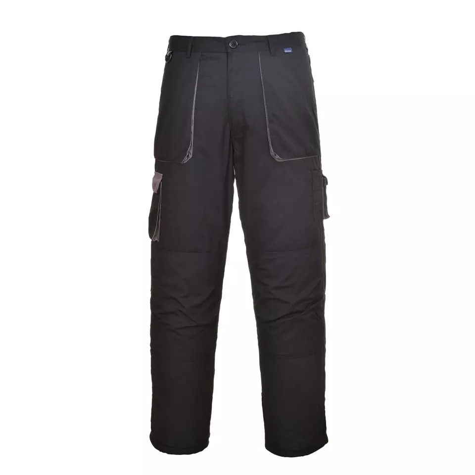 Portwest TX11BKT, Texo Contrast Trousers, Black Tall, image 1, gallery thumbnail