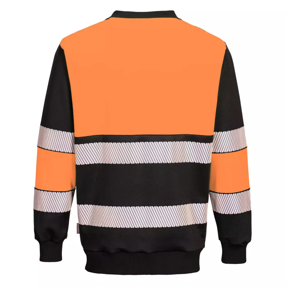 Portwest PW376OBR, PW3 Hi-Vis Sweatshirt Klasse 1, Orange/Schwarz, image 2, gallery thumbnail