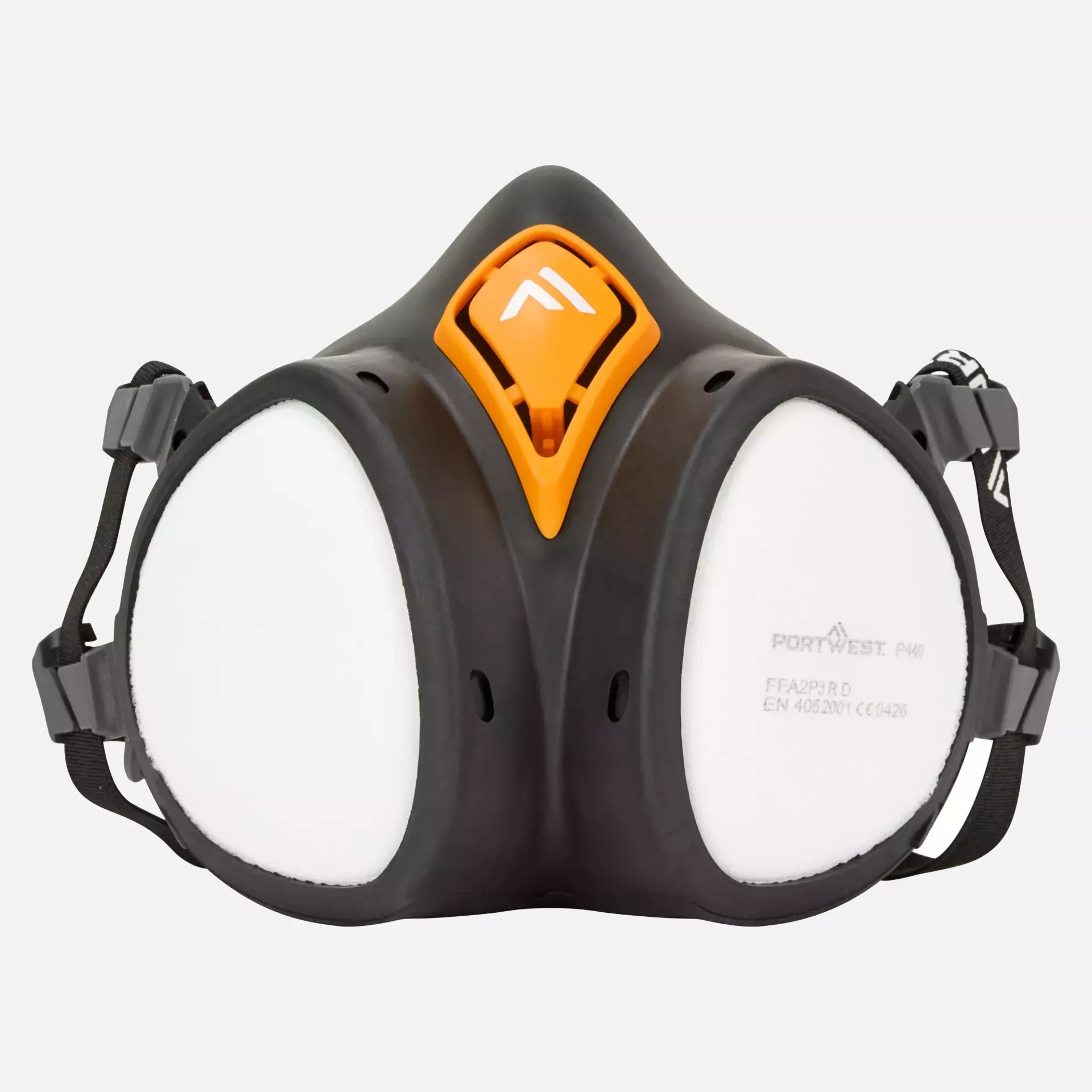 Portwest P440BKR, A2P3 Ready to use Half Mask, Black, image 1