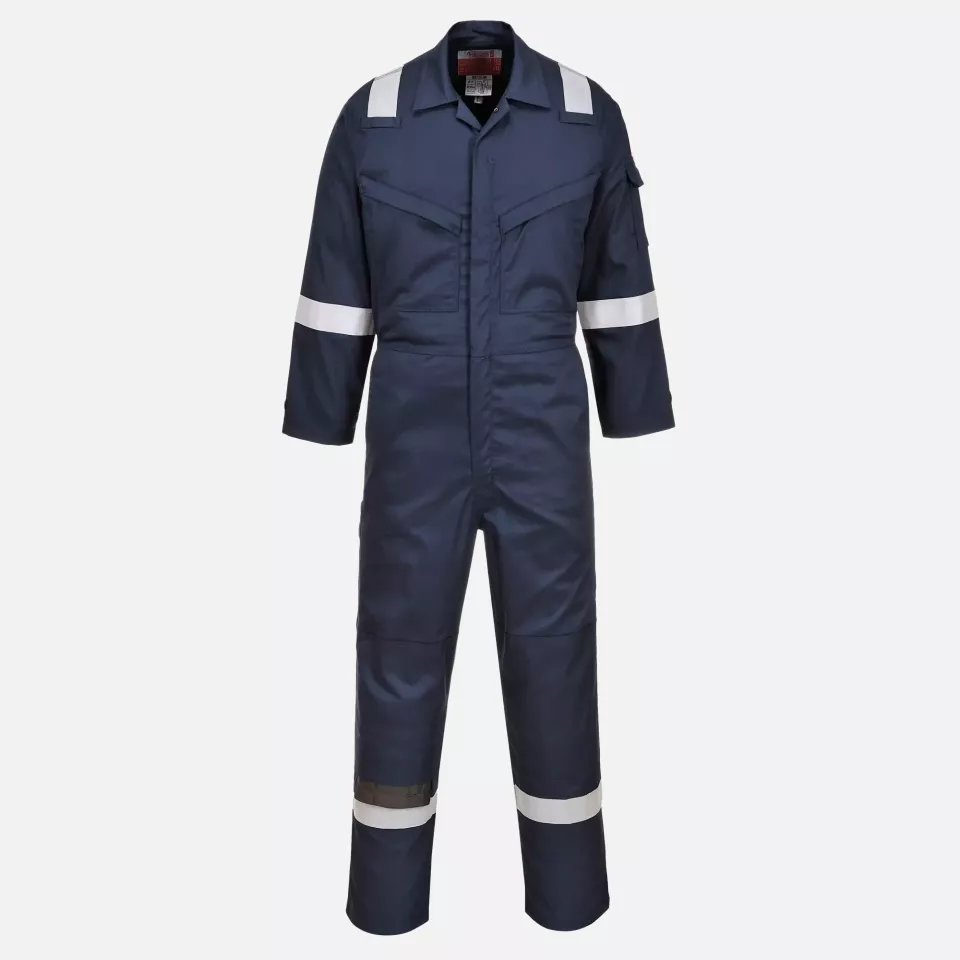 Portwest FR22NAR, Bizflame Work insektenabweisender flammhemmender Overall, Marine, image 1, gallery thumbnail