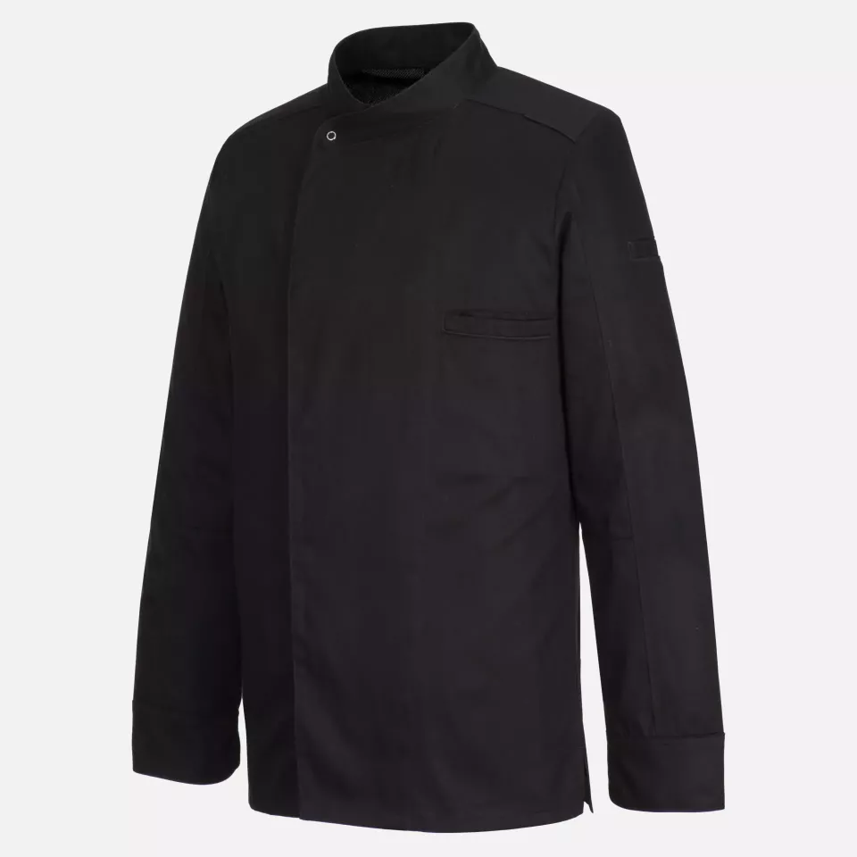 Portwest C835BKR, Chef's Mesh Air Pro Surrey Jacket L/S, Black, image 3, gallery thumbnail