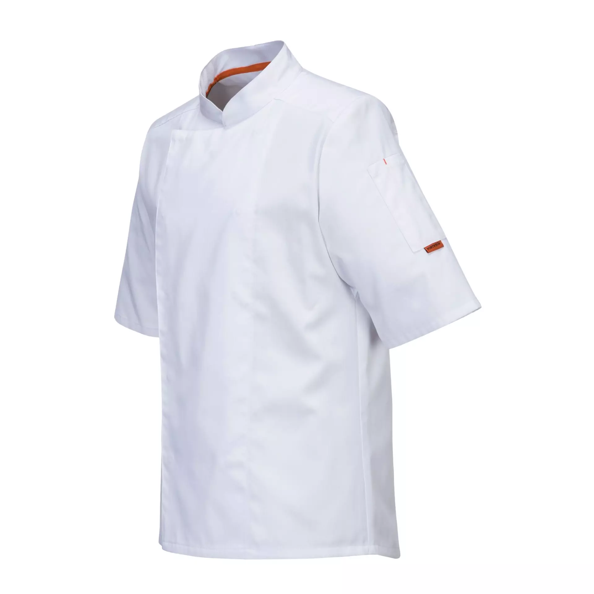 Portwest C746WHR, Chef's MeshAir Pro Stretch Jacket S/S, White, image 3