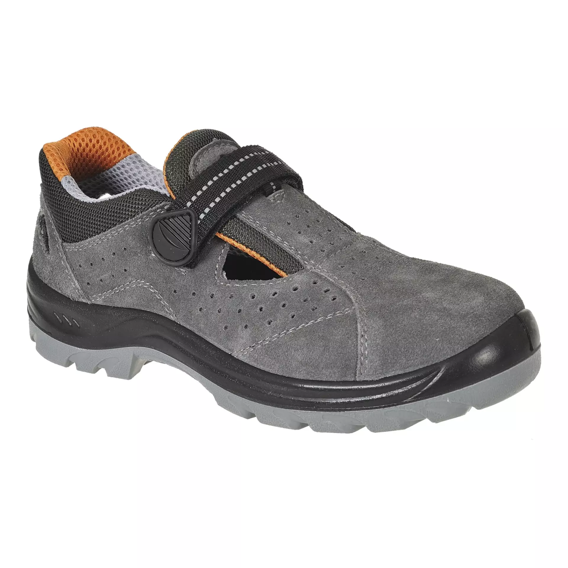 Portwest FW42GRR, Steel Cow Suede Leather Sandal S1 SR FO, Grey, image 3