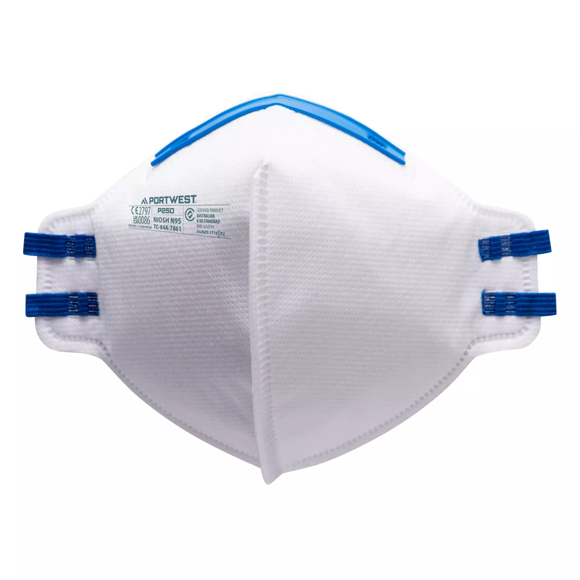 Portwest P250WHR, FFP2 Fold Flat Respirator, White, image 3