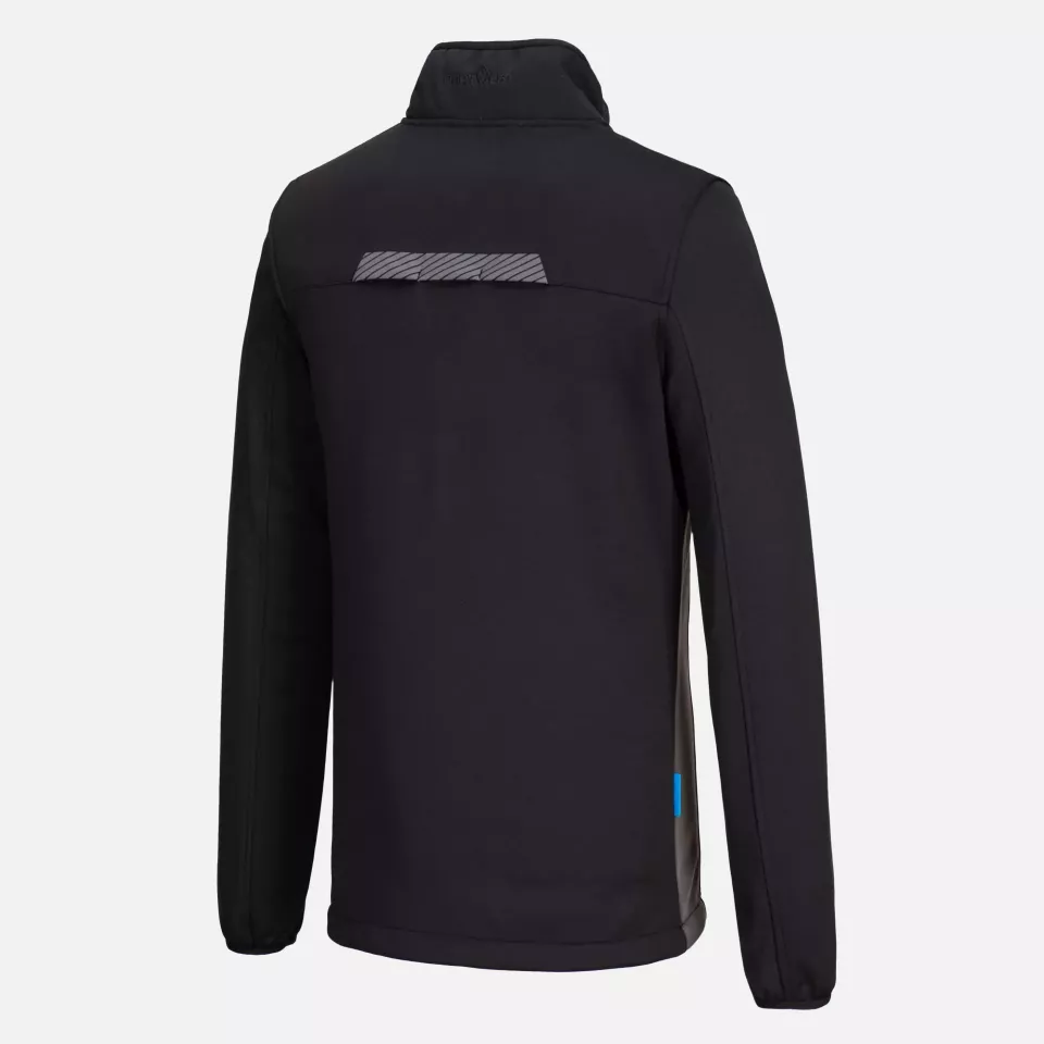 Portwest T755BKR, WX3 Half Zip Tech Fleece, Black, image 3, gallery thumbnail