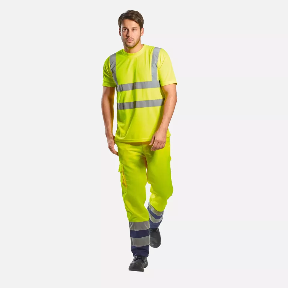 Portwest S478RER, Hi-Vis T-Shirt S/S, Red, image 2, gallery thumbnail
