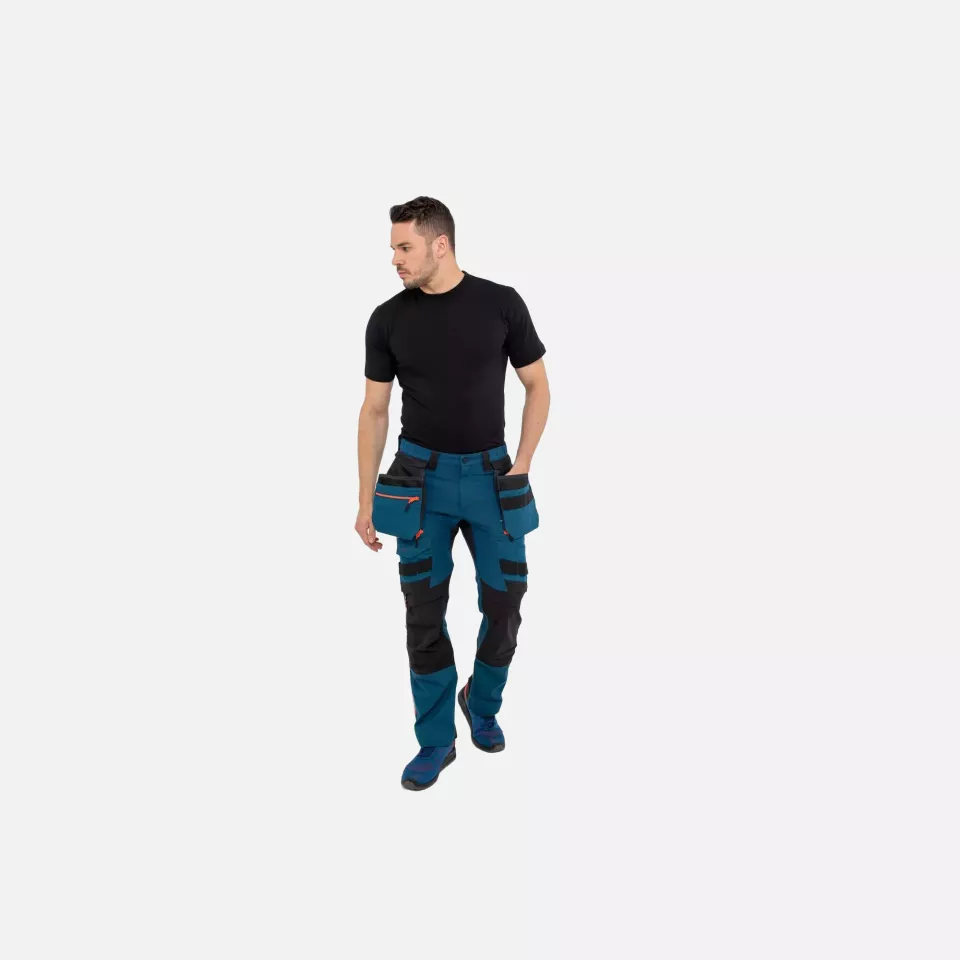 Portwest DX440MBR, DX4 Detachable Holster Pocket Trousers, Metro Blue, image 7, gallery thumbnail