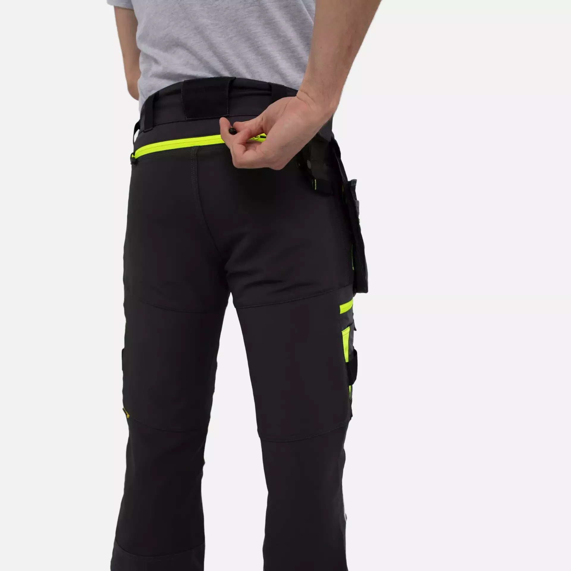 Portwest DX440BKR, DX4 Detachable Holster Pocket Trousers, Black, image 7