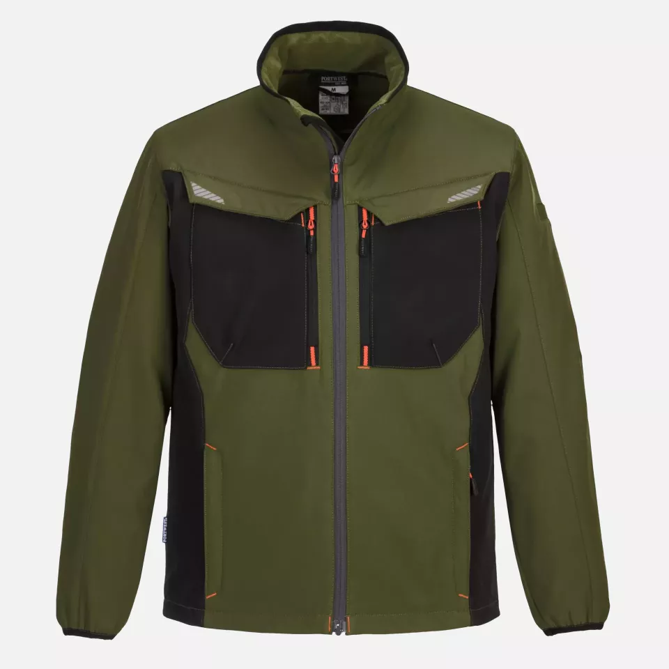 Portwest T750OGR, WX3 Softshell (3L), Olive Green, image 1, gallery thumbnail