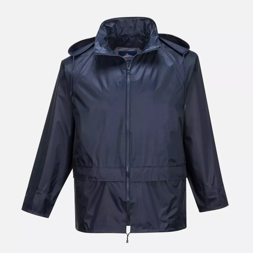 Portwest L440NAR, Essentials Rainsuit (2 Piece Suit), Navy, image 3, gallery thumbnail
