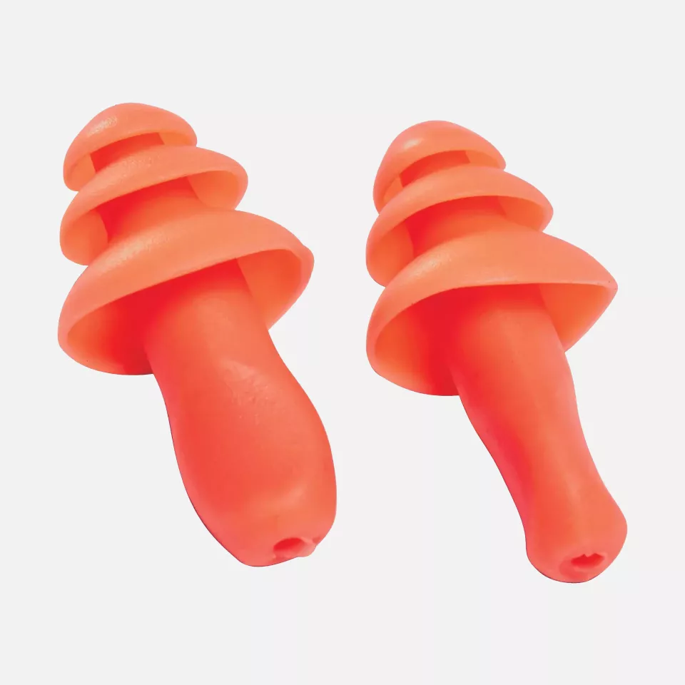 Portwest EP10ORR, Reusable TPR Ear Plugs, Orange, image 1, gallery thumbnail