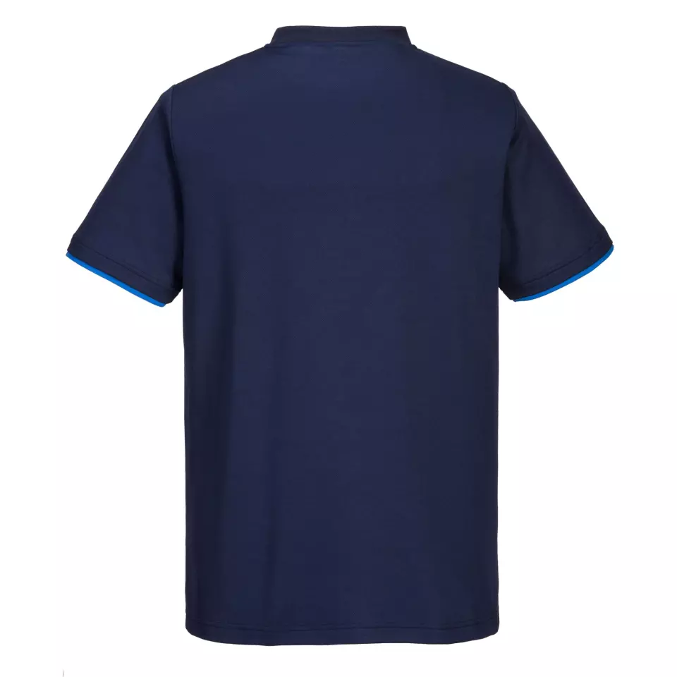 Portwest PW211NRR, PW2 Cotton Comfort T-Shirt S/S, Navy/Royal, image 2, gallery thumbnail