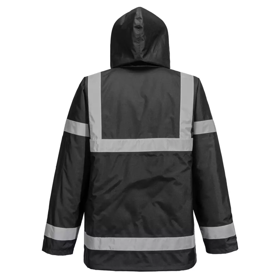 Portwest S433BKR, Iona Lite Traffic Jacket, Black, image 2, gallery thumbnail