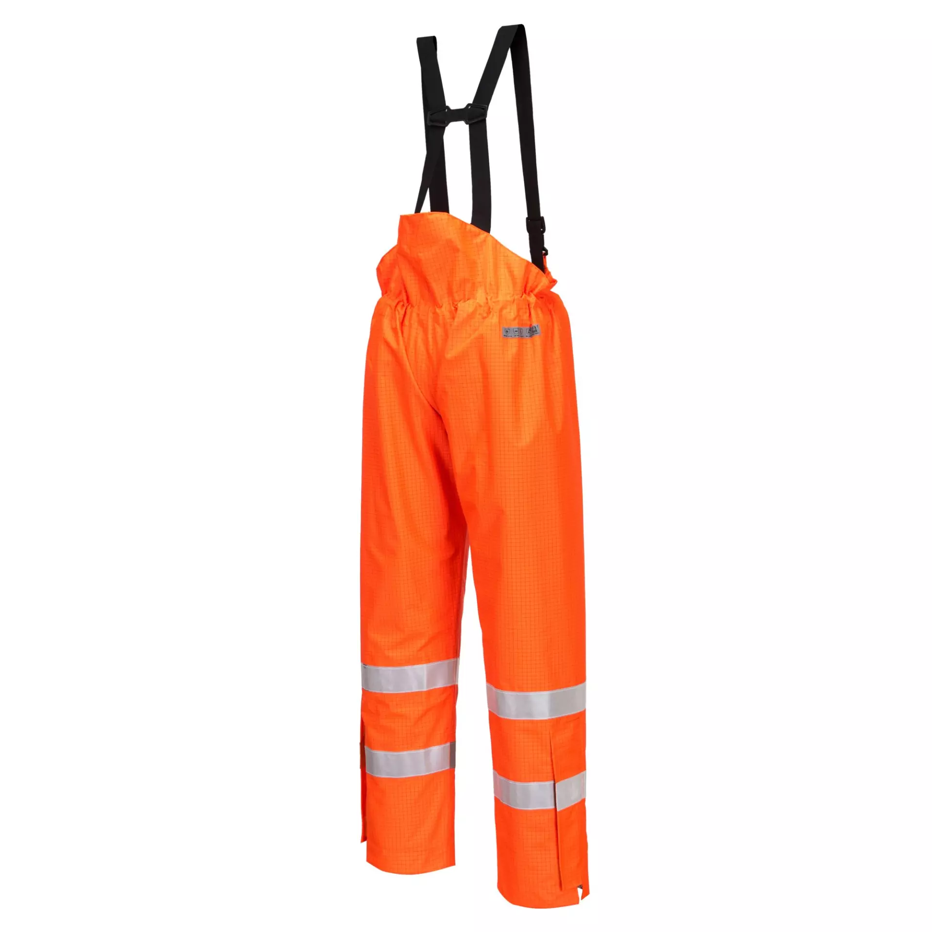 Portwest S780ORR, Bizflame Rain Unlined Hi-Vis Antistatic FR Trousers, Orange, image 1