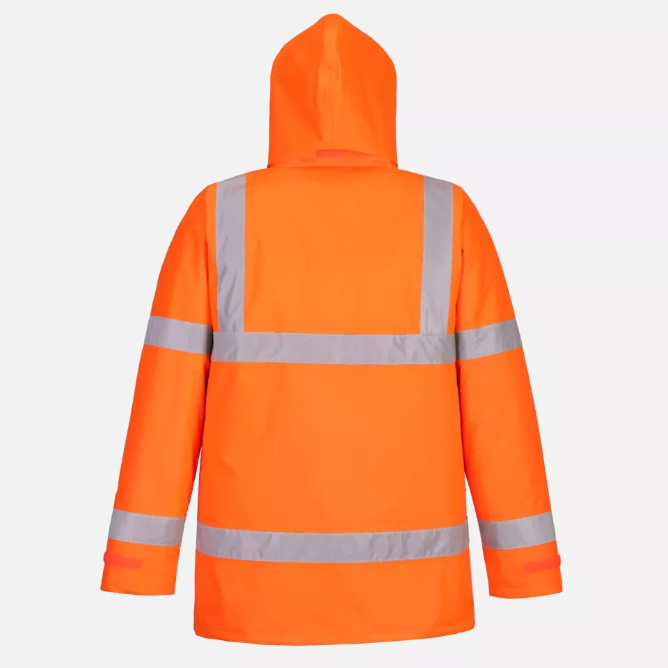 Portwest S460ORR, Hi-Vis Winter Traffic Jacket, Orange, image 6, gallery thumbnail