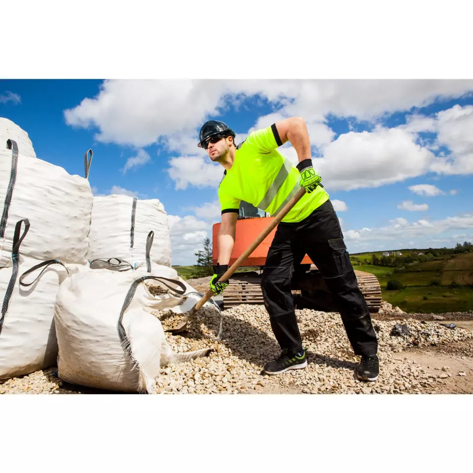 Portwest T181OBR, PW3 Hi-Vis Cotton Comfort T-Shirt S/S, Orange/Black, image 5, gallery thumbnail