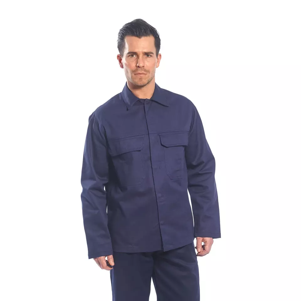 Portwest BIZ2NAR, Bizweld FR Jacket, Navy, image 4, gallery thumbnail