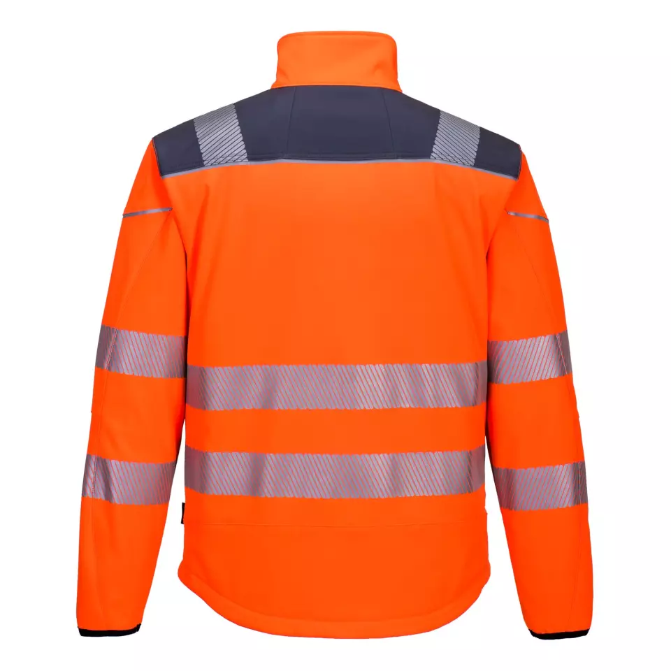 Portwest T402OGY, PW3 Hi-Vis Softshell (3L), Orange/Grey, image 2, gallery thumbnail