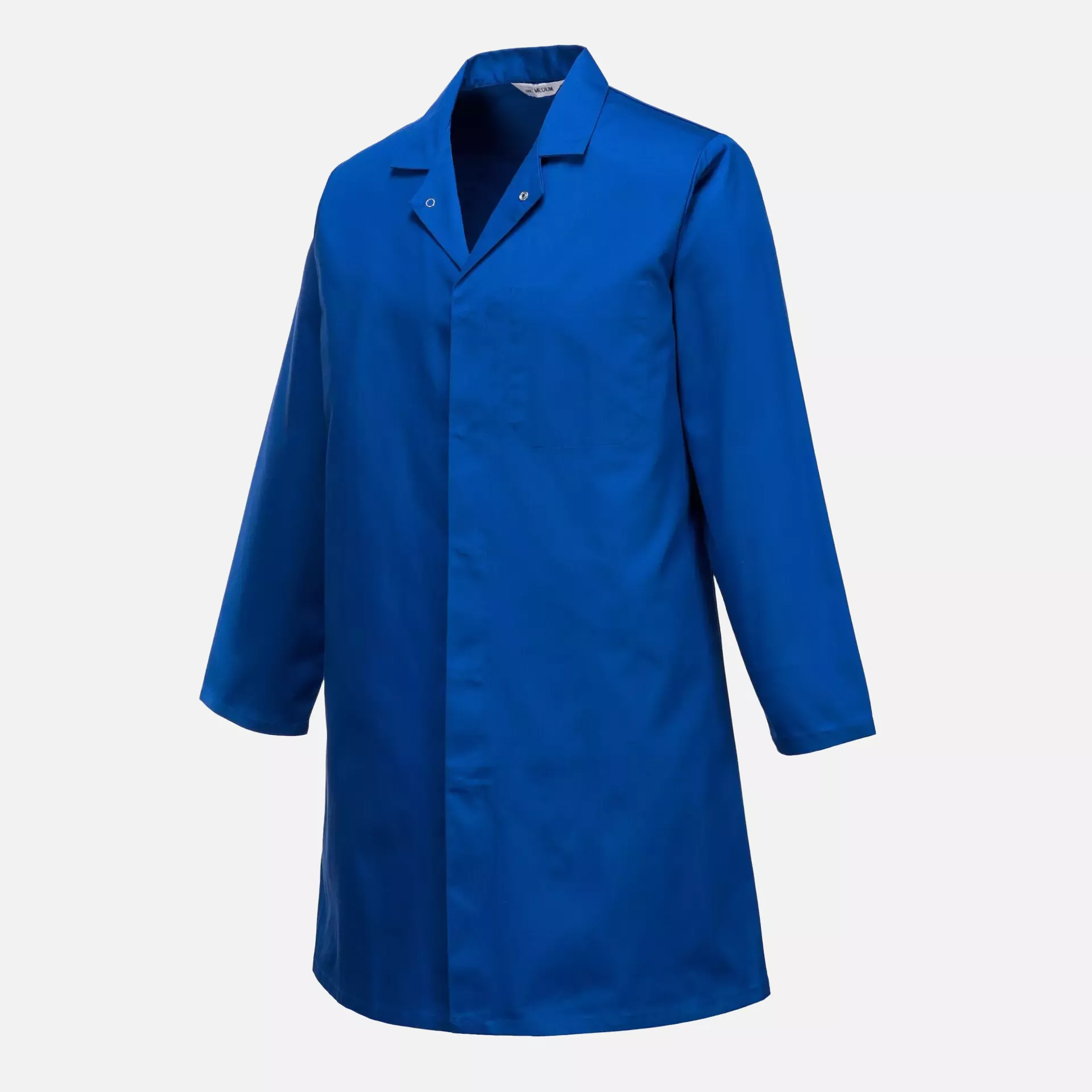 Portwest 2202RBR, Food Industry Men's 1 Pocket Coat, Royal Blue, image 2