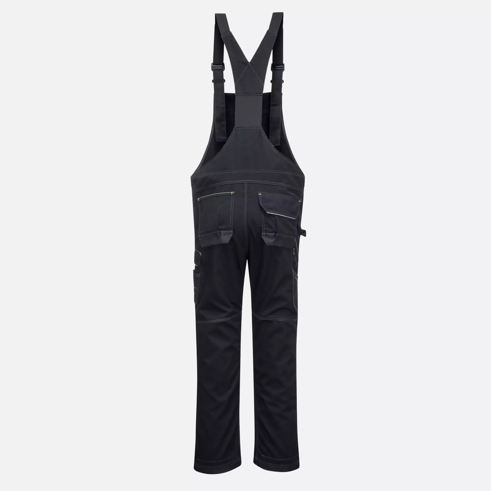 Portwest PW346BKR, PW3 Work Bib and Brace, Black, image 1