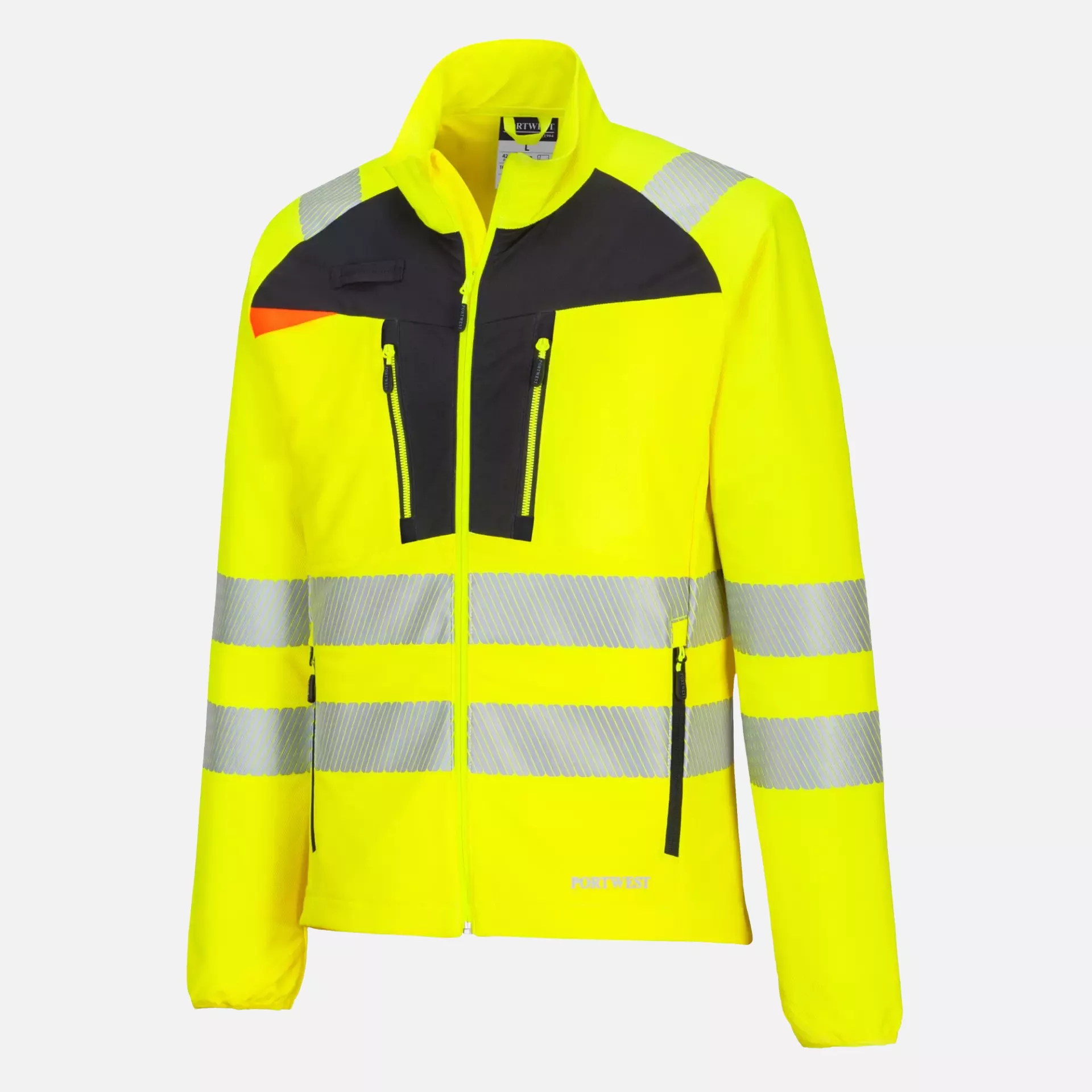 Portwest DX481YBR, DX4 Hi-Vis Lightweight Mid Layer, Yellow/Black, image 4