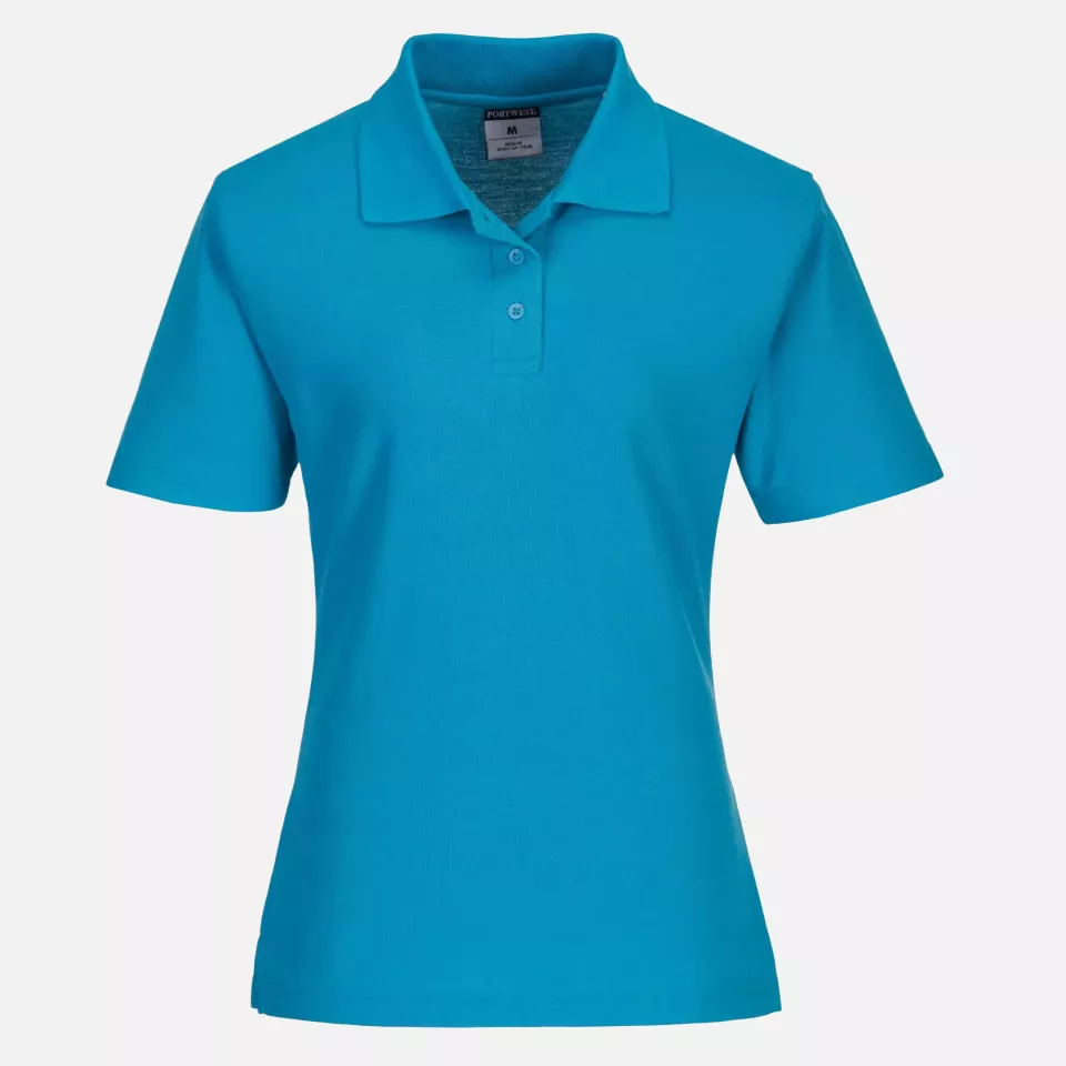 Portwest B209AQR, Naples Women's Polo Shirt, Aqua, image 1, gallery thumbnail