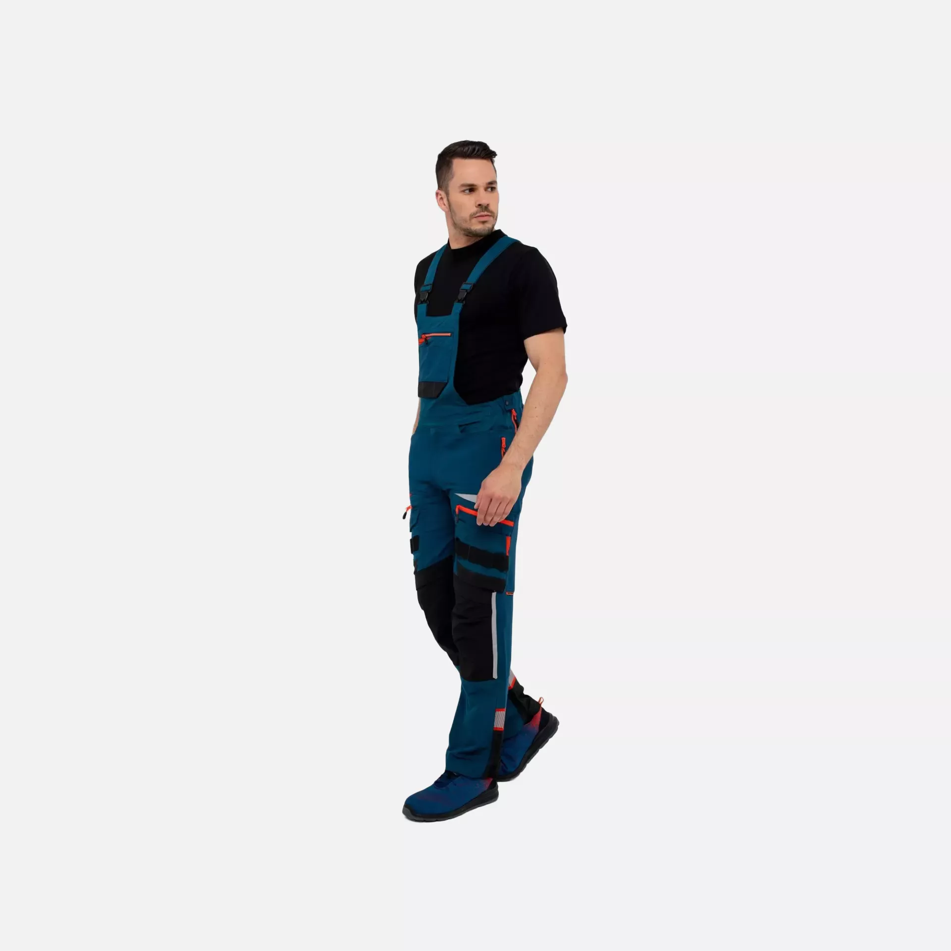 Portwest DX441MBR, DX4 Work Bib and Brace, Metro Blue, image 6