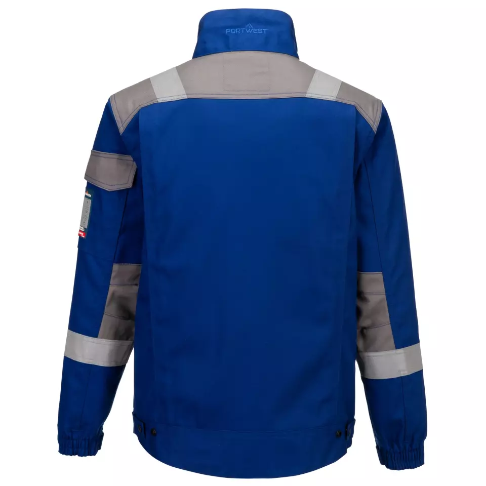 Portwest FR08RBR, Bizflame Industry Two Tone Jacket, Royal Blue, image 8, gallery thumbnail