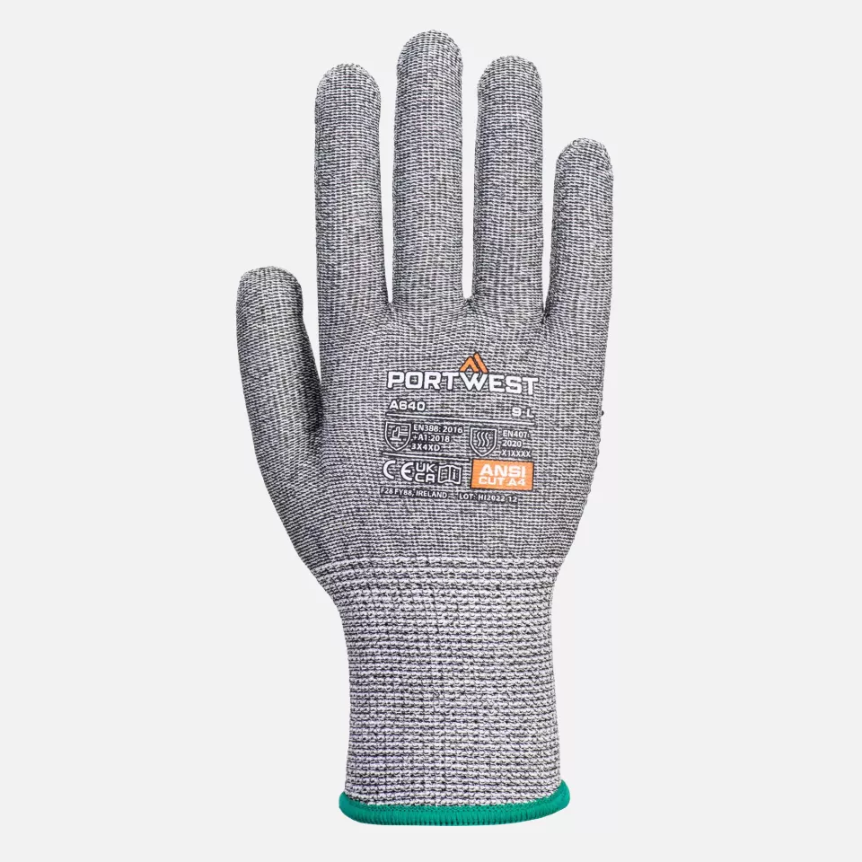 Portwest A640G7R, Sabre-Dot Glove, Grey, image 1, gallery thumbnail