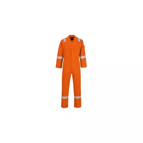 Portwest Bizflame Work Anti-Static FR Coverall 350g, Orange Tall