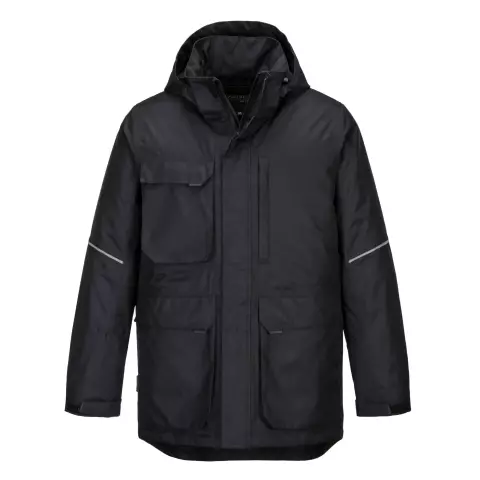 Portwest KX3 Winter Parka Jacket, Black