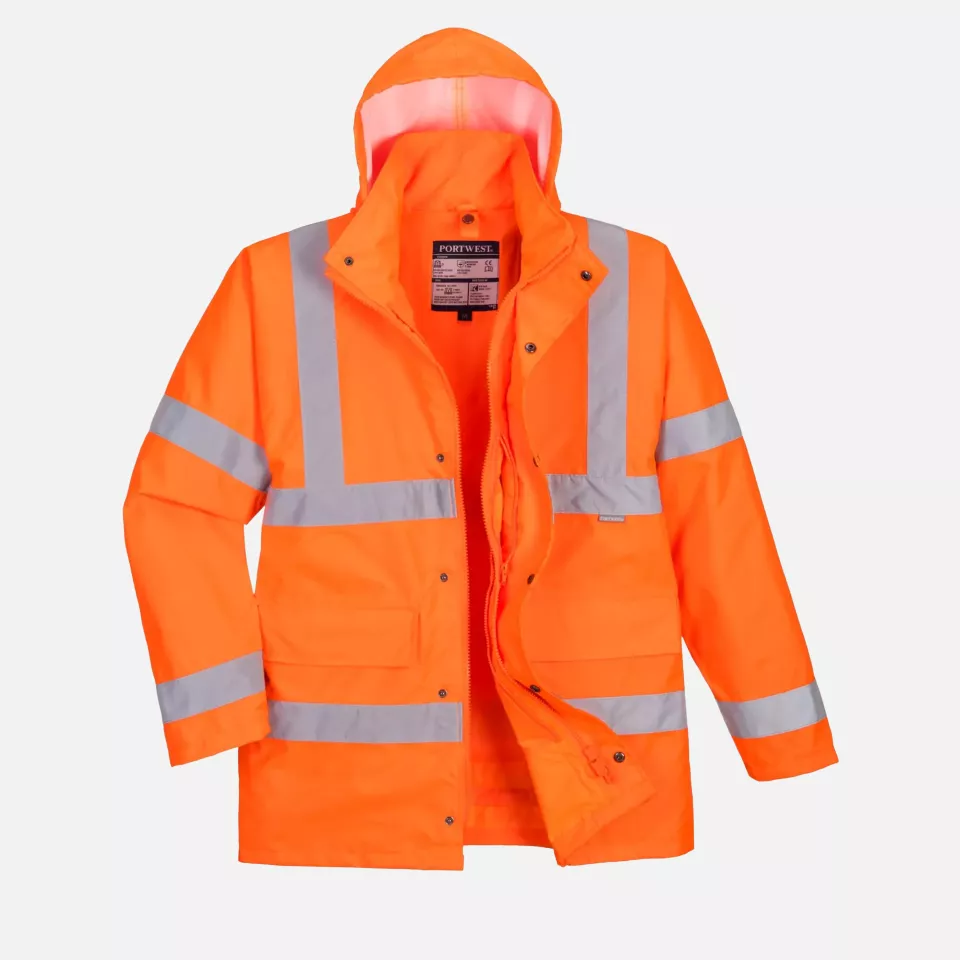 Portwest S468ORR, Warnschutz 4-in-1 Verkehrsjacke, Orange, image 1, gallery thumbnail