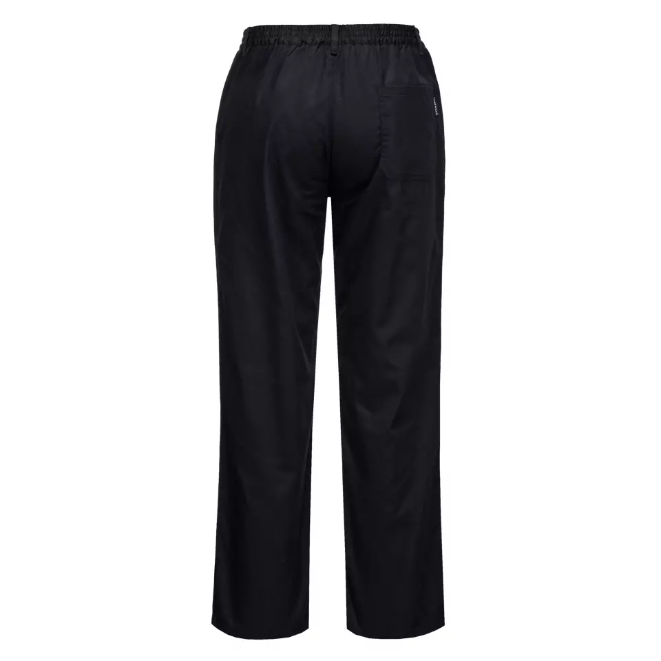 Portwest C071BKR, Chef's Women's Rachel Trousers, Black, image 2, gallery thumbnail