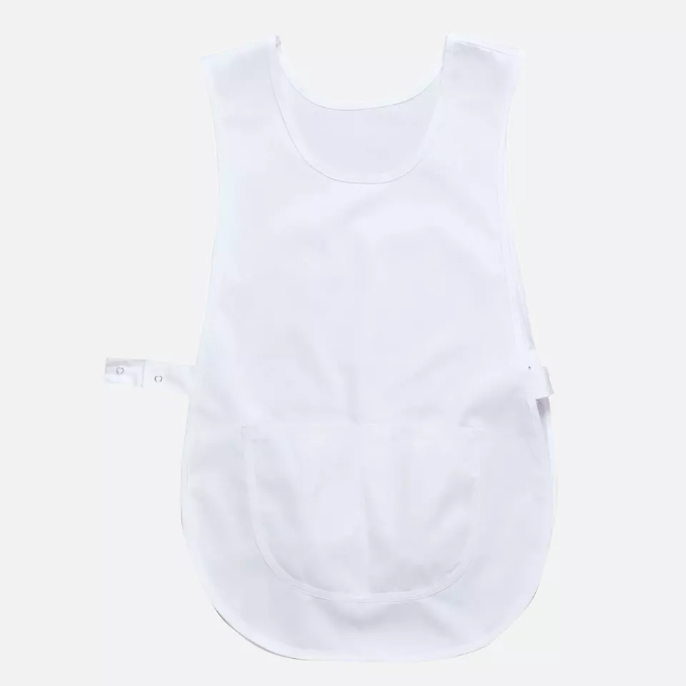 Portwest S843WHR, Tabard Apron with Pocket, White, image 1, gallery thumbnail