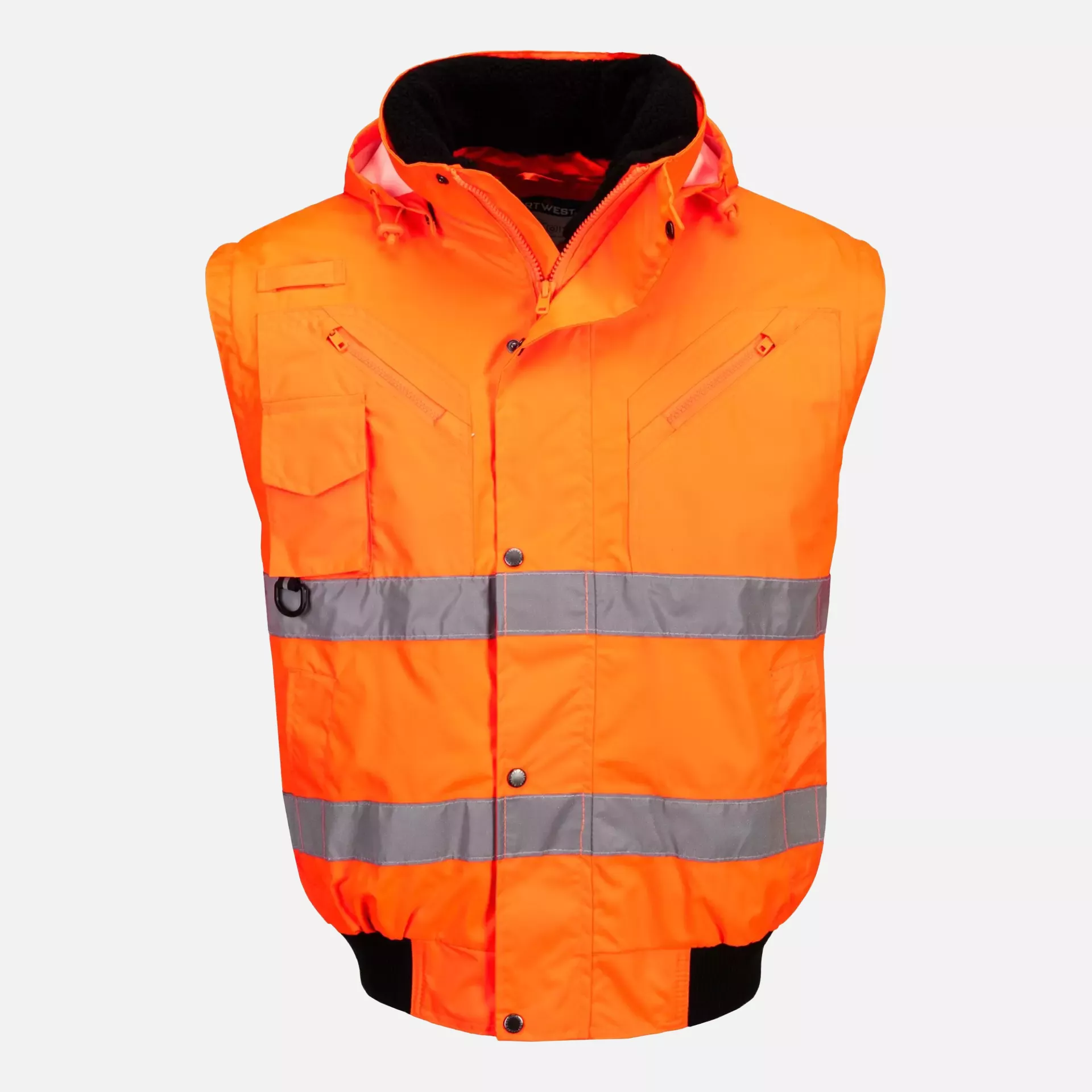 Portwest C467ORR, Hi-Vis 3-in-1 Bomber Jacket, Orange, image 3