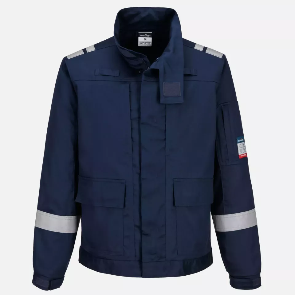 Portwest FR601NAR, Bizflame Work leichte flammhemmende Stretch-Jacke, Marine, image 1, gallery thumbnail