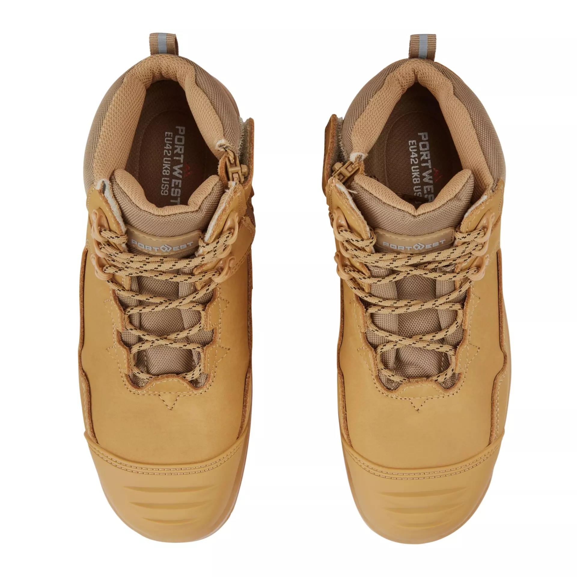 Portwest FD04WHE, Composite Nubuck Leather Mid Boot S3S HRO SR FO SC LG, Wheat, image 4