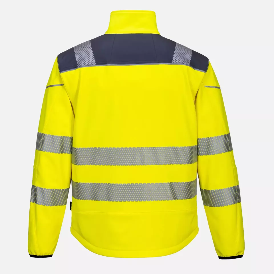 Portwest T402YGY, PW3 Hi-Vis Softshelljacke (3L), Gelb/Grau, image 2, gallery thumbnail