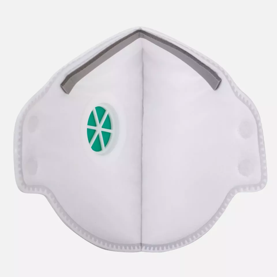 Portwest P351WHR, FFP3 Dolomit Faltmaske mit Ventil, Weiß, image 2, gallery thumbnail