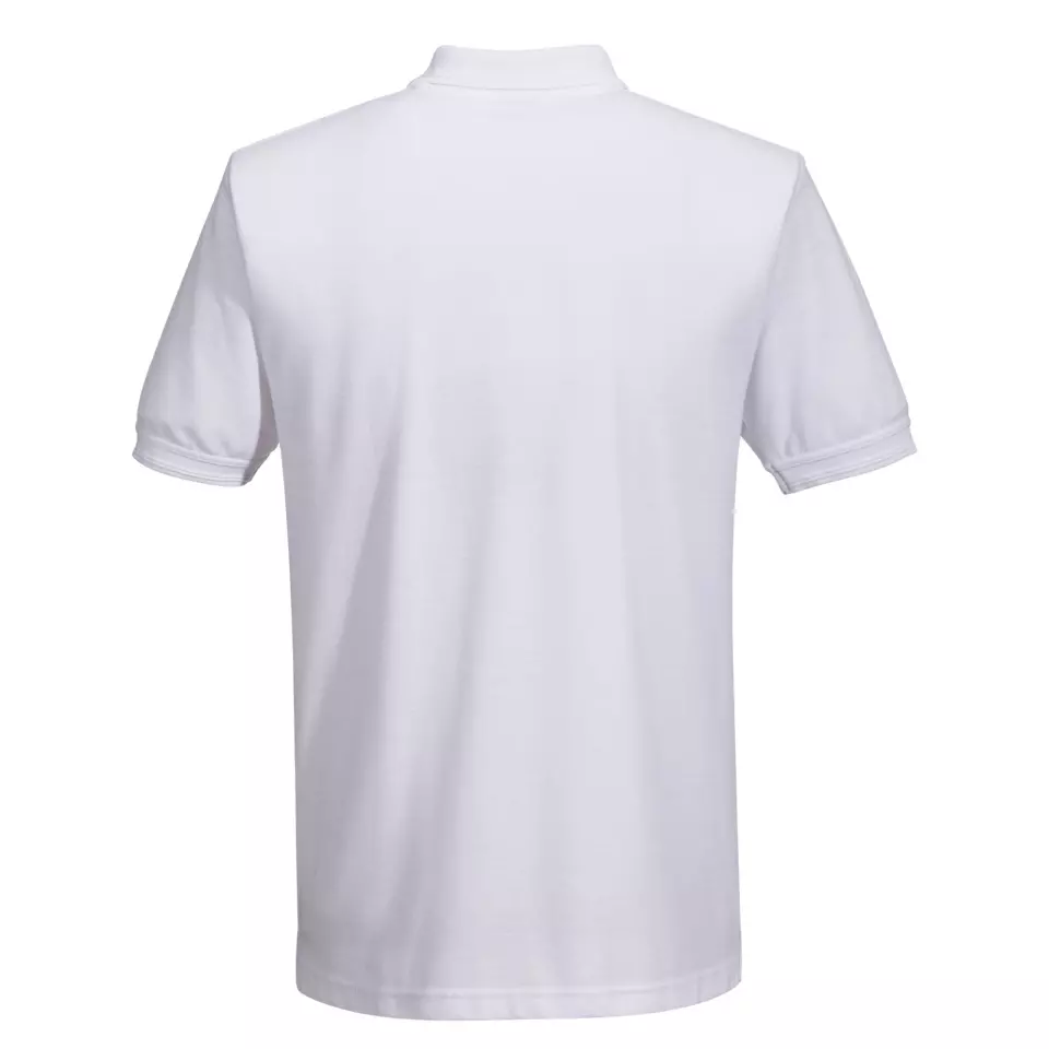 Portwest B210WHR, Naples Polo Shirt S/S, White, image 2, gallery thumbnail