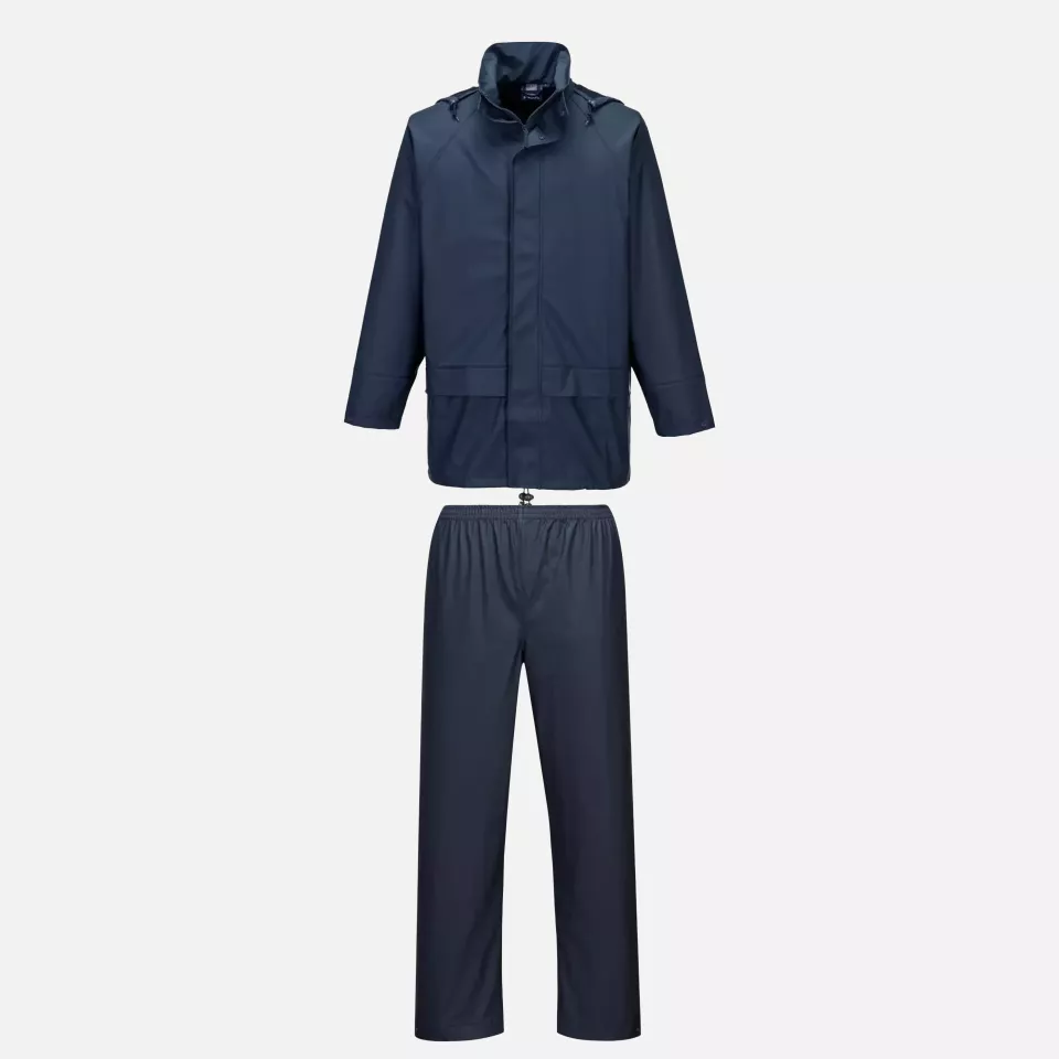 Portwest L450NAR, Sealtex Essential Rainsuit (2 Piece Suit), Navy, image 2, gallery thumbnail
