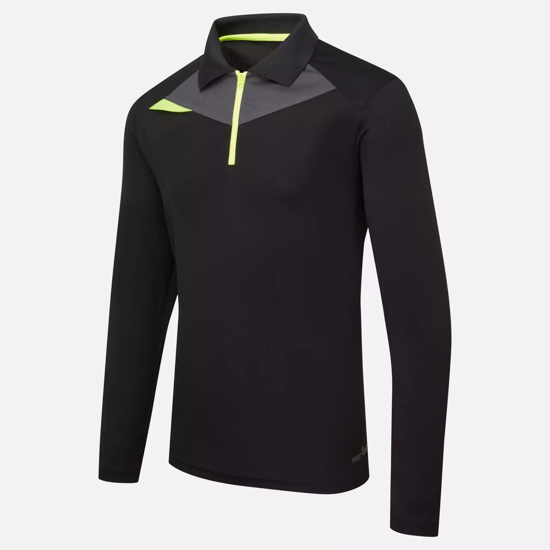 Portwest DX414BKR, DX4 Polo Shirt L/S, Black, image 3