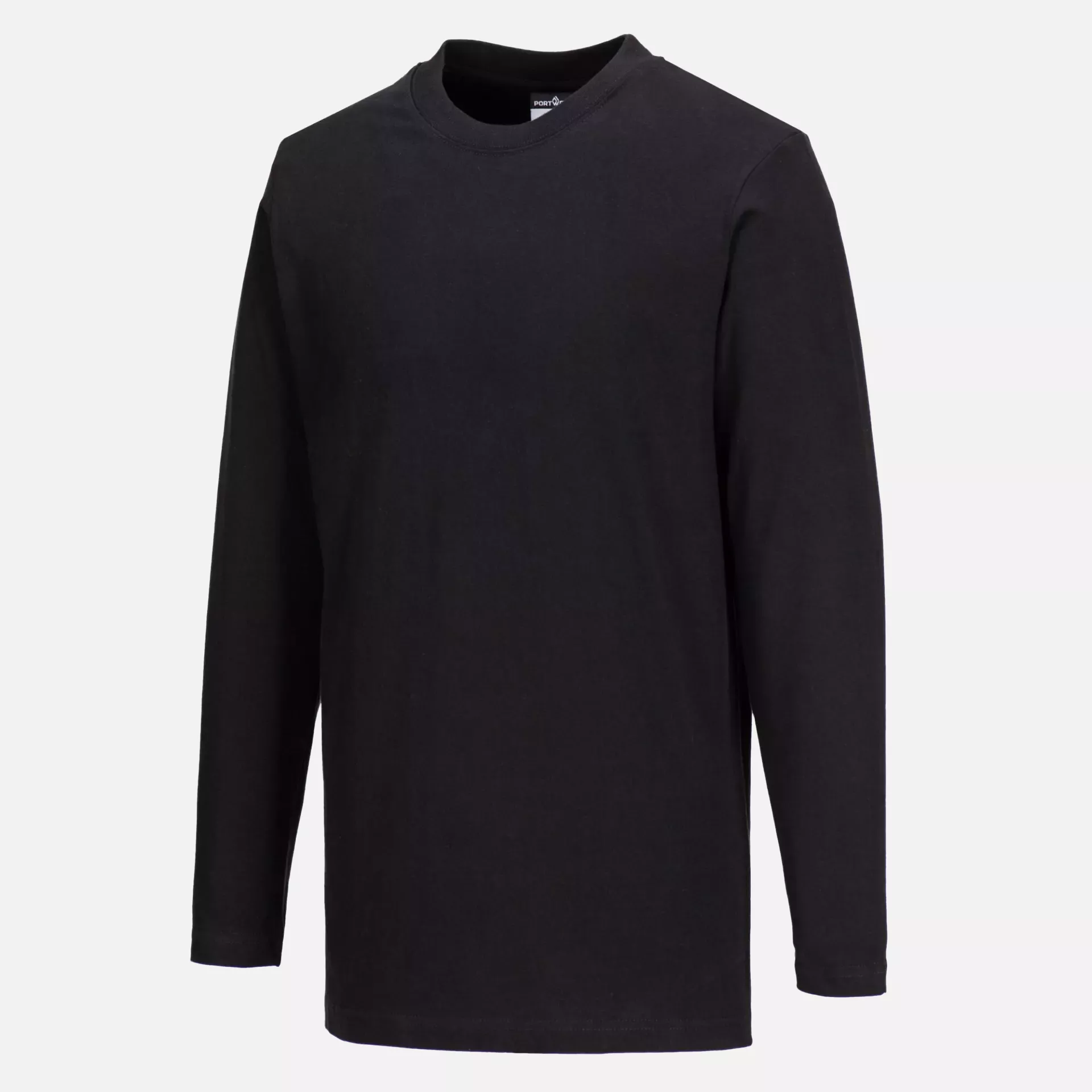 Portwest B196BKR, Long Sleeve T-Shirt, Black, image 2