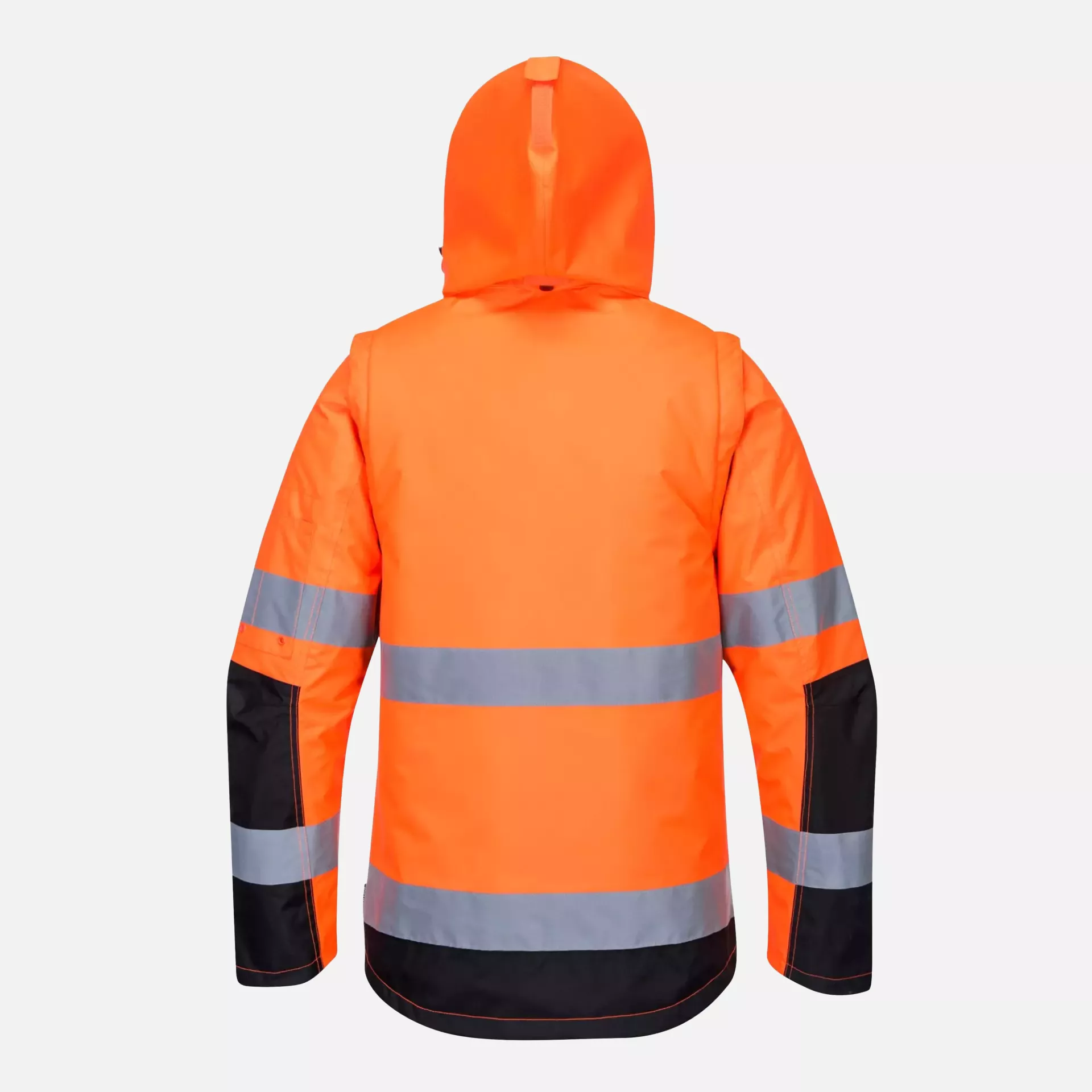 Portwest C469OBR, Hi-Vis 3-in-1 Contrast Winter Pro Jacket, Orange/Black, image 2