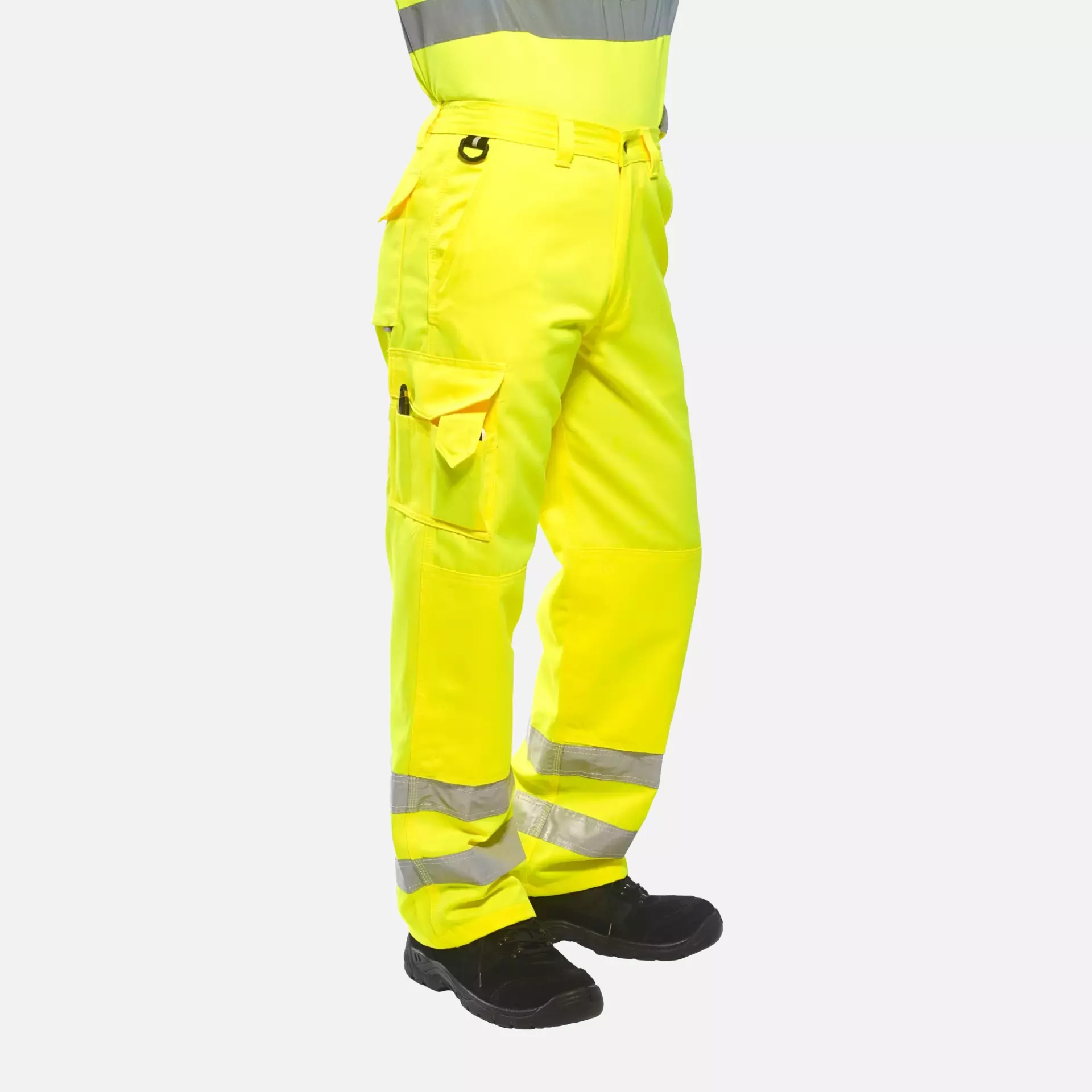 Portwest E046YER, Hi-Vis Work Trousers, Yellow, image 2